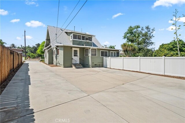 view of back of property