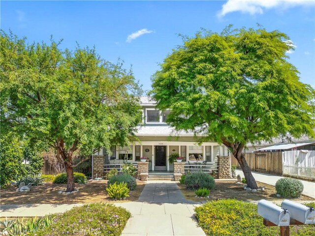 view of front of home with a porch