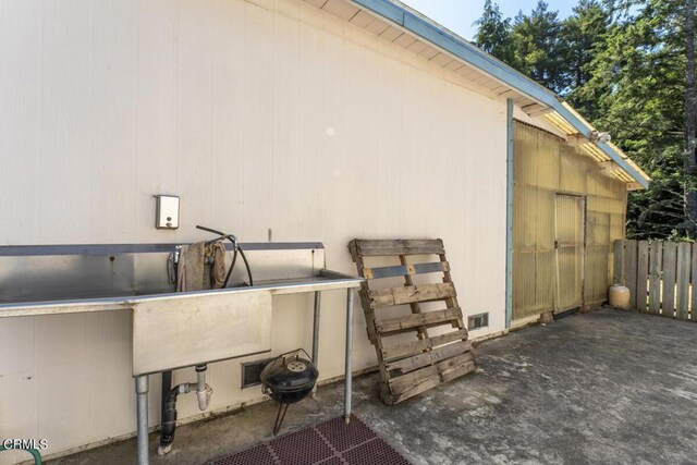 exterior space with a patio area