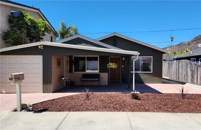 view of front of house featuring a garage