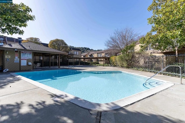 view of pool with a patio area