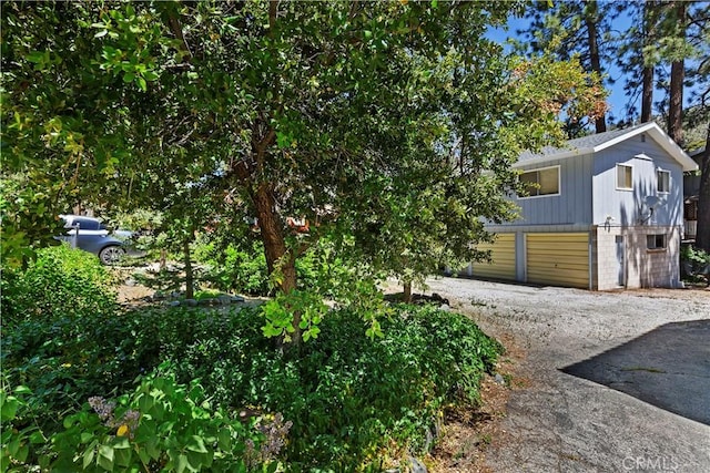 view of home's exterior featuring a garage