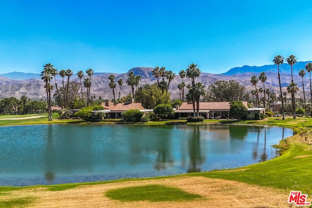 water view featuring a mountain view