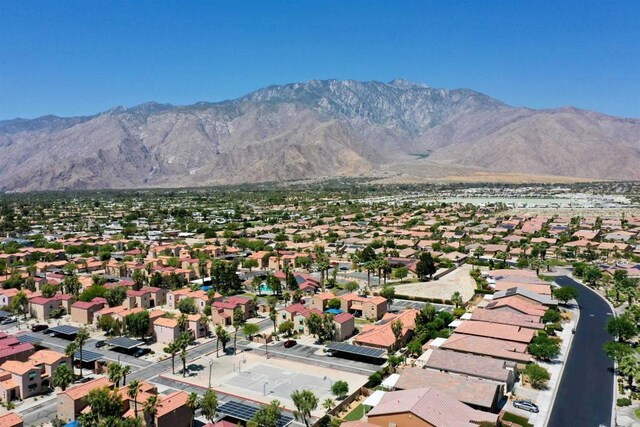 aerial view featuring a mountain view