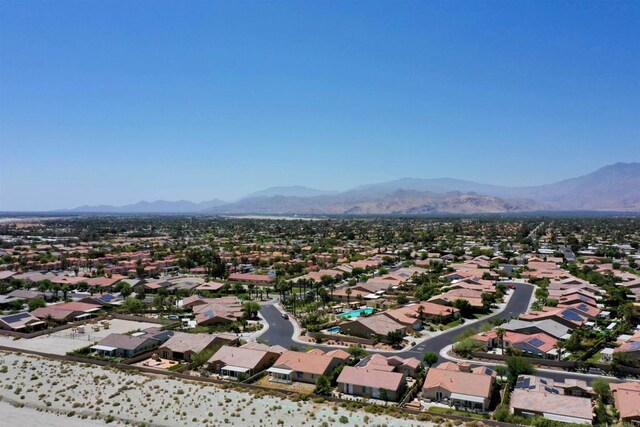 aerial view featuring a mountain view