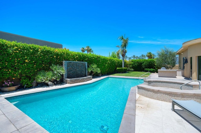 view of pool with a patio area