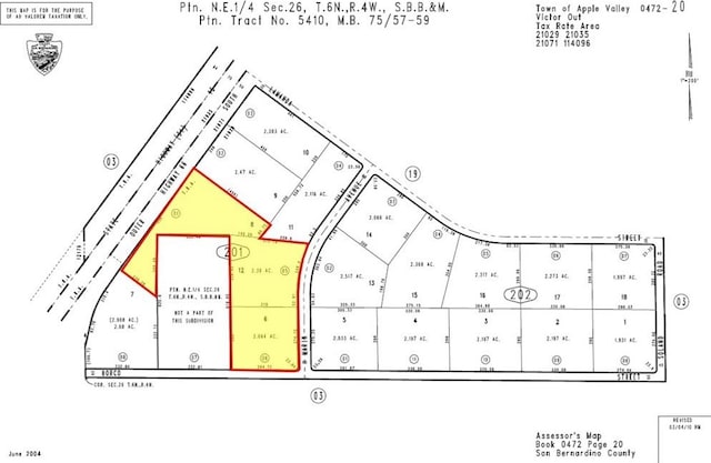 0 Frontage Rd, Apple Valley CA, 92307 land for sale