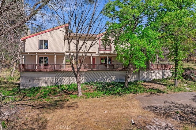 view of back of property