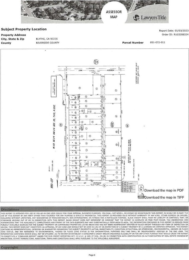 0 None, Blythe CA, 92225 land for sale