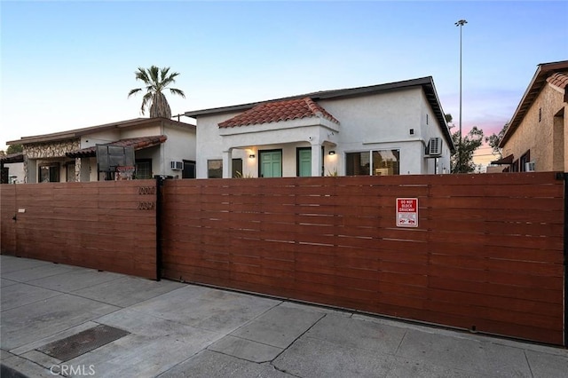 exterior space featuring fence