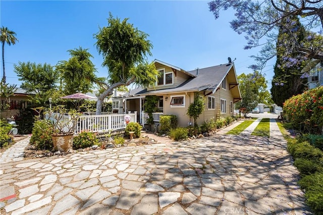 exterior space with a porch