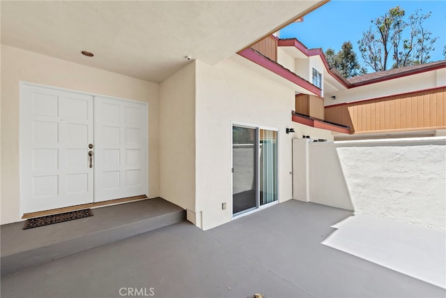 1585 Catalina, Laguna Beach, CA 92651 - doorway to property with stucco siding