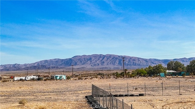 mountain view with a rural view