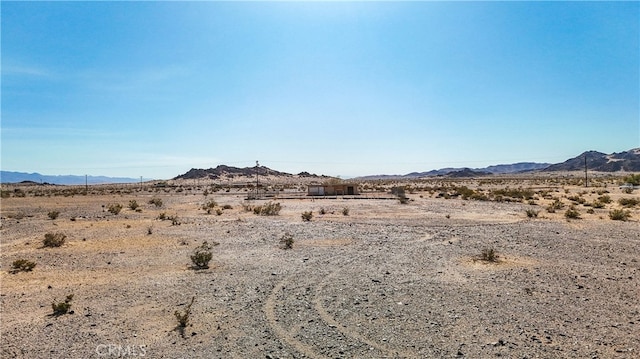 mountain view with a rural view