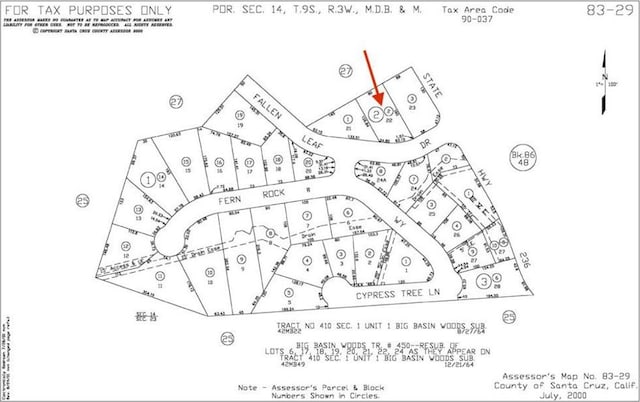 0 Fallen Leaf Dr, Boulder Creek CA, 95006 land for sale