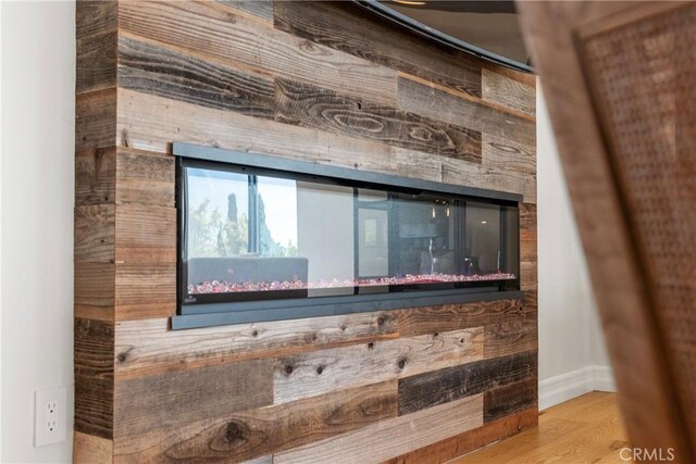 interior details with wood-type flooring