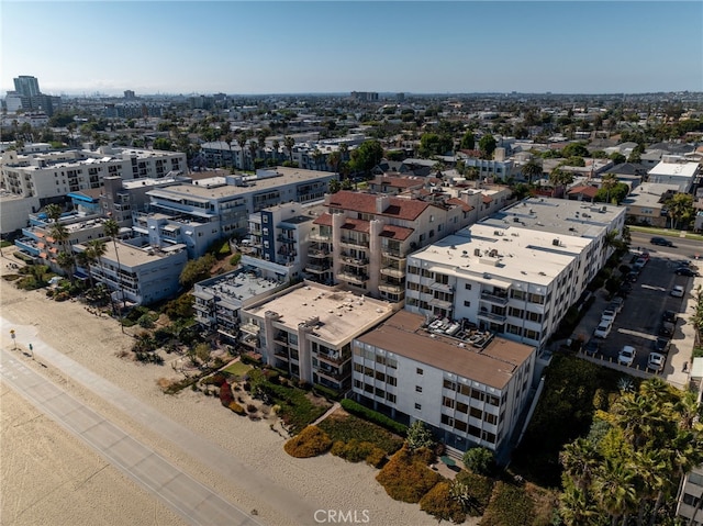 aerial view with a city view