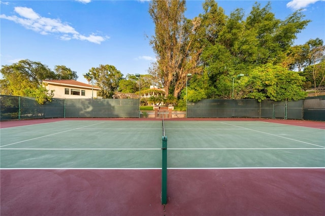 view of tennis court