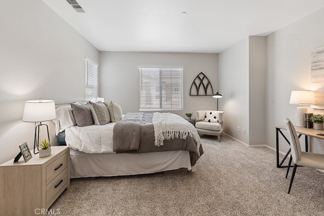 bedroom featuring carpet flooring