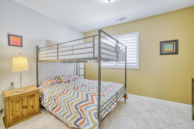 view of tiled bedroom