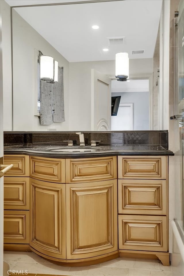 bathroom with vanity