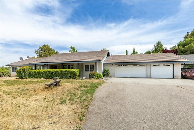 ranch-style house with a garage