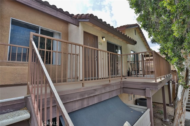 exterior space with a balcony