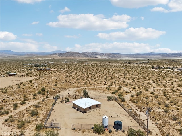 bird's eye view featuring a mountain view