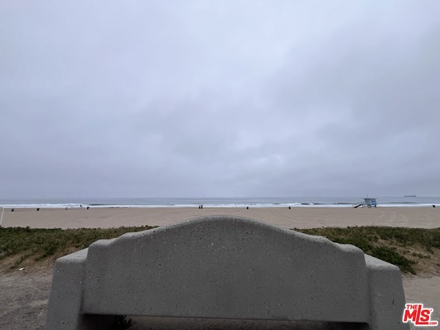 water view with a view of the beach