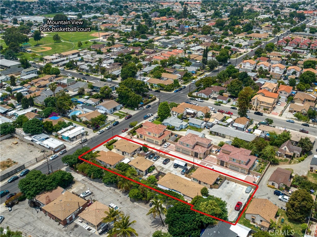 birds eye view of property