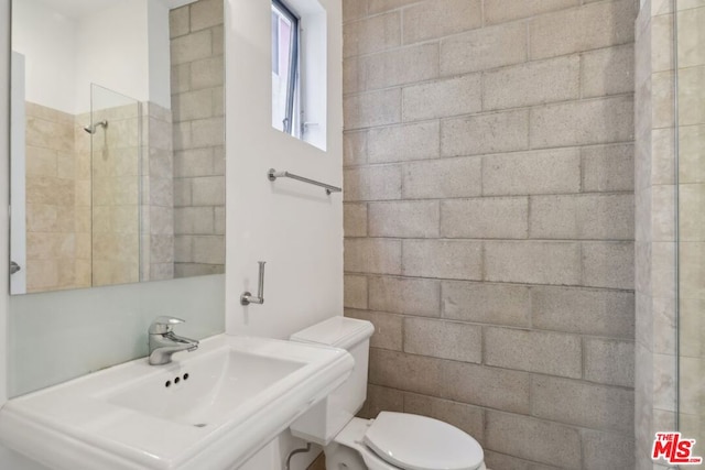 bathroom with toilet and sink