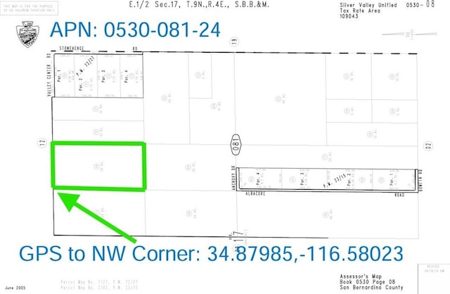 48456 Valley Center Rd, Newberry Springs CA, 92365 land for sale