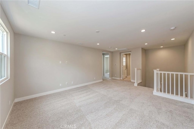 view of carpeted empty room