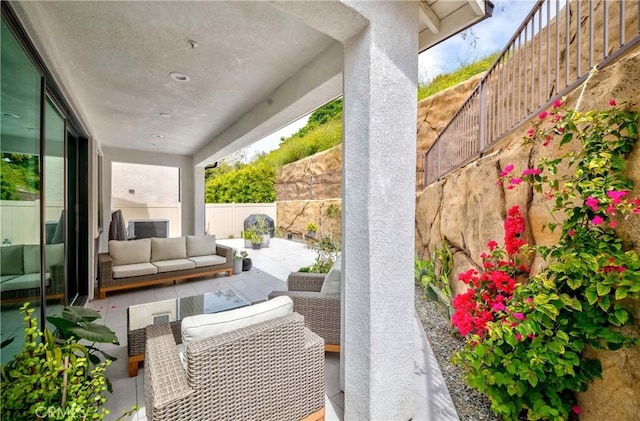 view of patio / terrace with outdoor lounge area