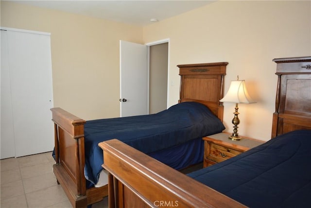 view of tiled bedroom