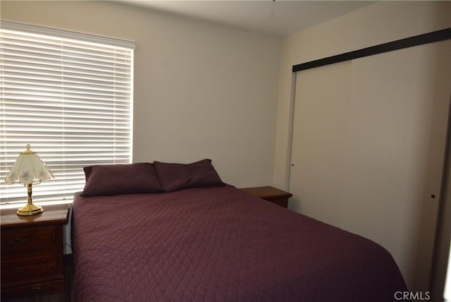 bedroom with a closet