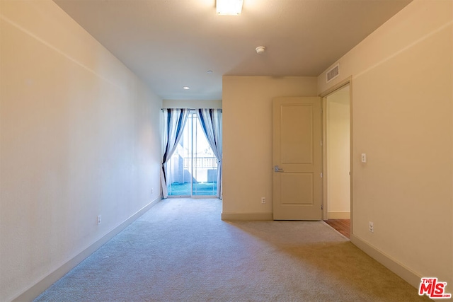 view of carpeted empty room