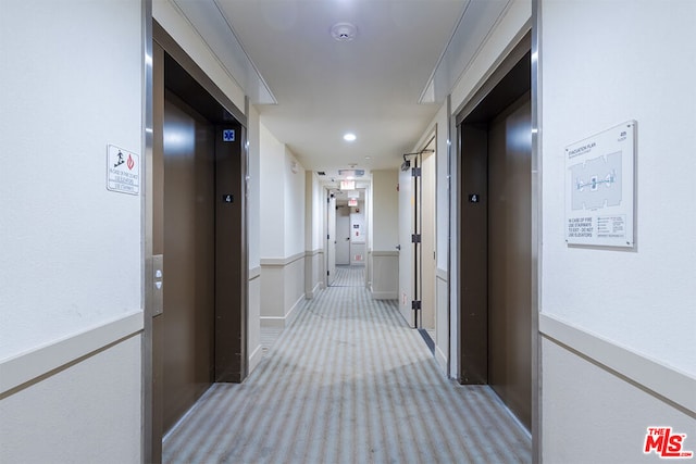 corridor with elevator