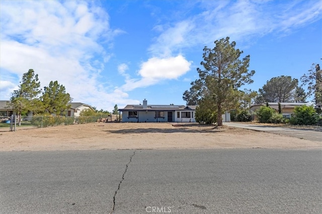 view of front of home