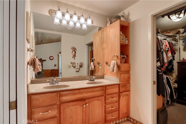 bathroom with vanity