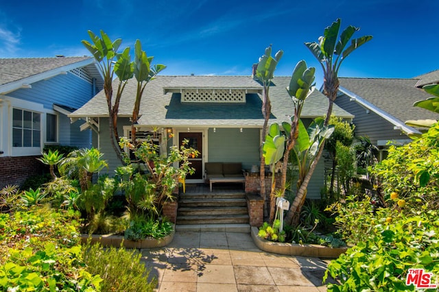 view of front of home with a porch