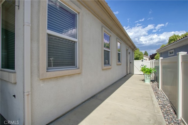 view of home's exterior featuring a patio