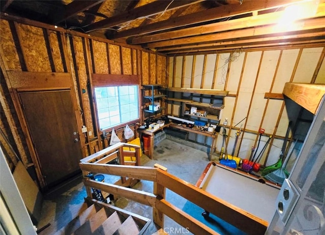 view of basement