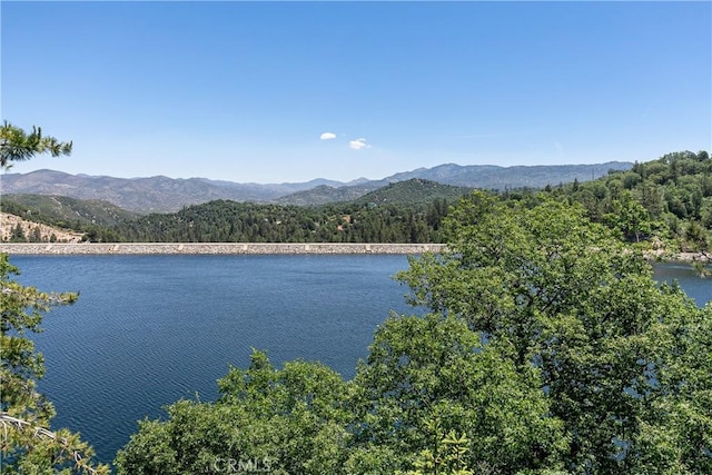 view of water feature featuring a mountain view