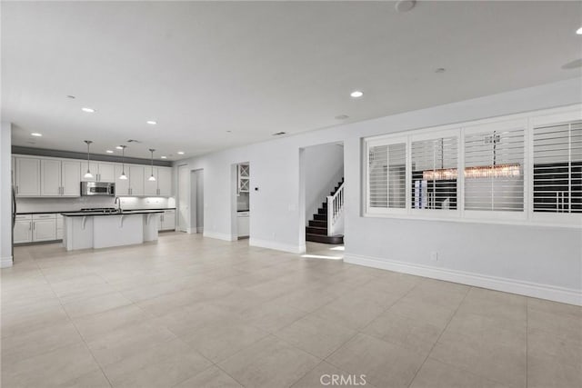 view of unfurnished living room