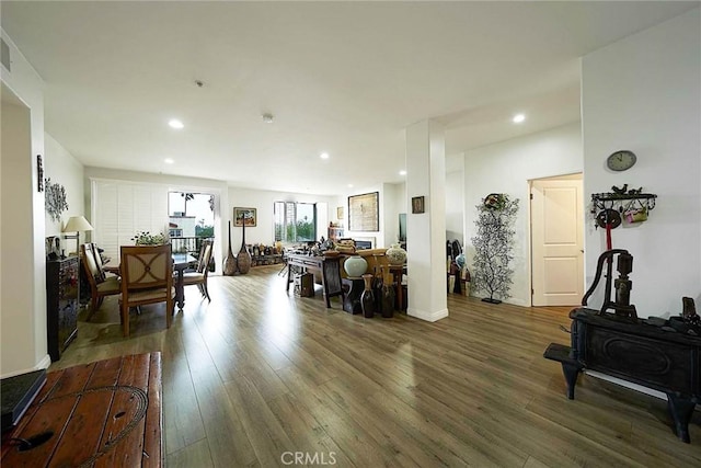 4568 W 1st St Unit 307, Los Angeles, CA 90004 - living room with recessed lighting and wood finished floors