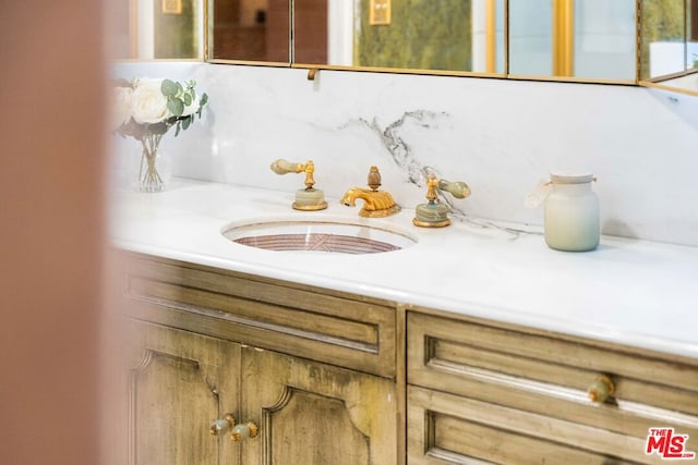 bathroom featuring vanity