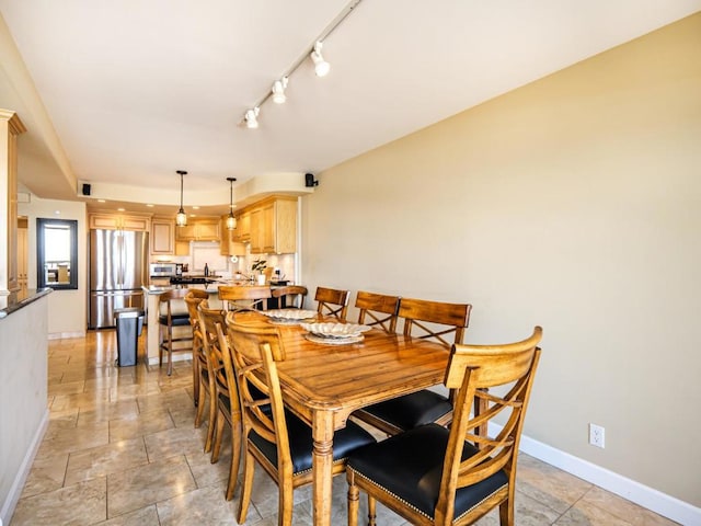 view of dining area