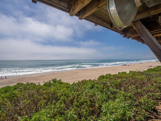 water view featuring a view of the beach