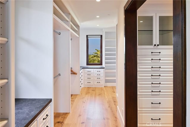 mudroom with light wood-type flooring